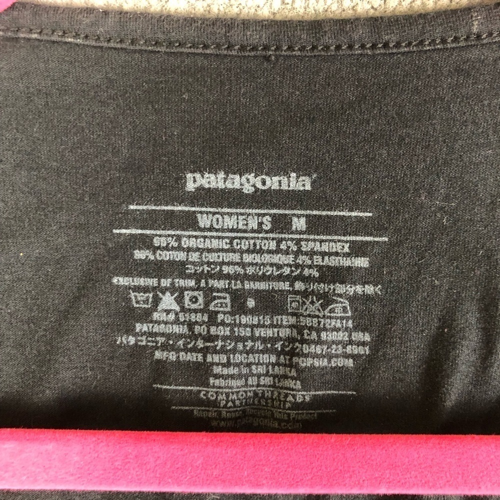 Patagonia Margot 3/4 Sleeve V Neck Organic Cotton size M - Picture 4 of 5